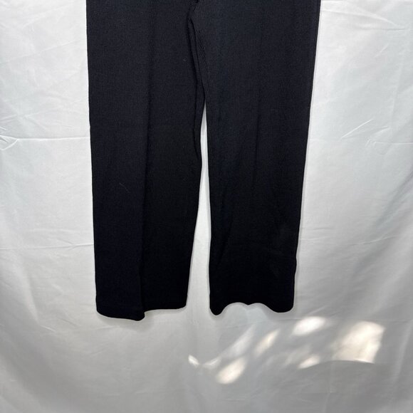 St. John Basic Santana Knit Pants Black Wide Leg Womens sz 4 Made USA - Picture 4 of 7